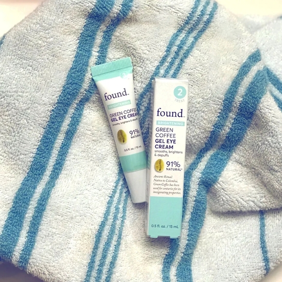 NEW FOUND Brightening Green Coffee Gel Eye Cream 91% Natural Smooths Depuffs - Picture 12 of 12